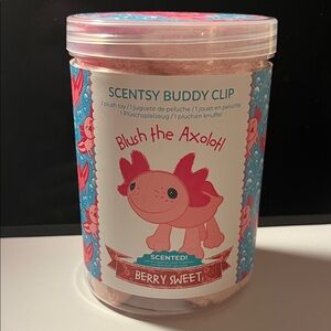 Scentsy Blush the Axolotl Buddy Clip - Berry Sweet Scent